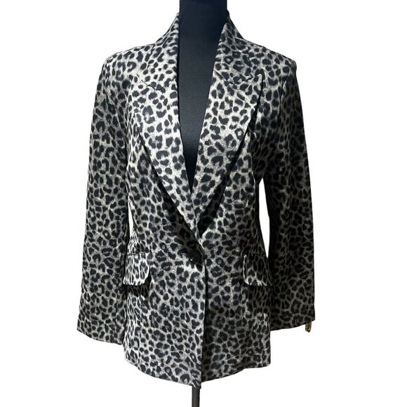 Cabi Jungle Jacket Leopard Print Lined Jacket Style 3373 Size 4 - Picture 1 of 10